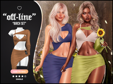 Second Life Marketplace - "Off-Line" x "Birch" Set / Nude